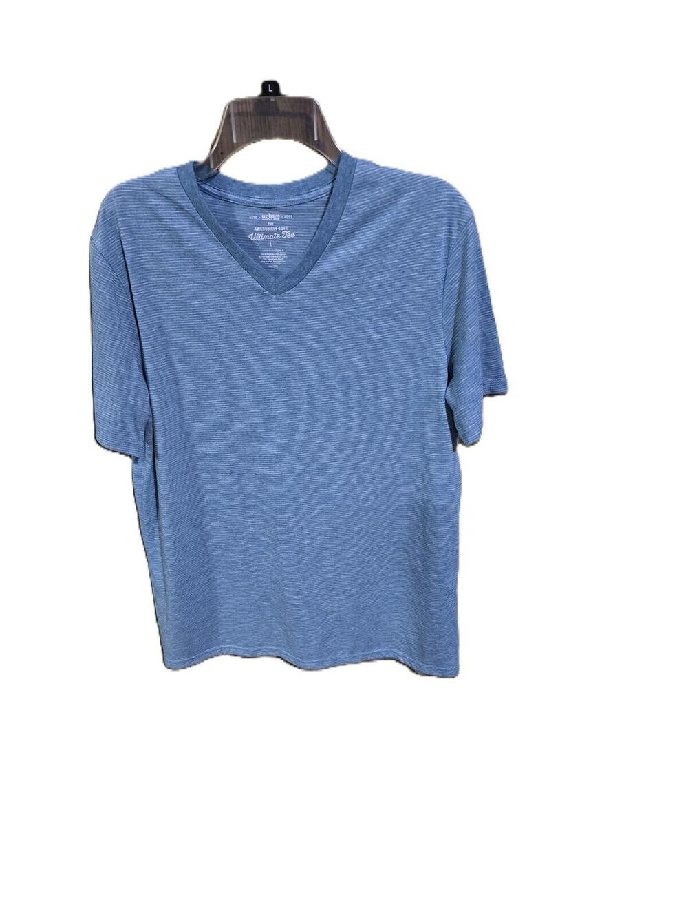 Urban Pipeline Awesomely Soft Ultimate Tee Blue White Stripe